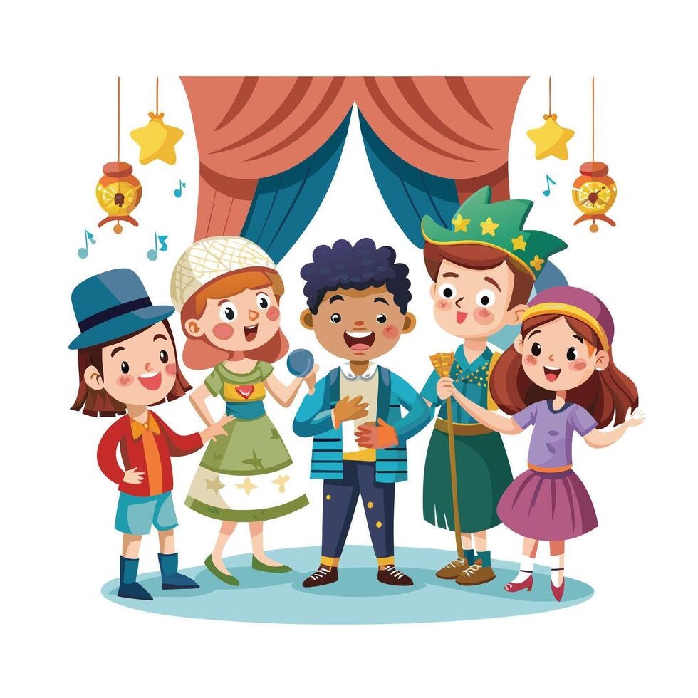 Kids moments illustration concept vector