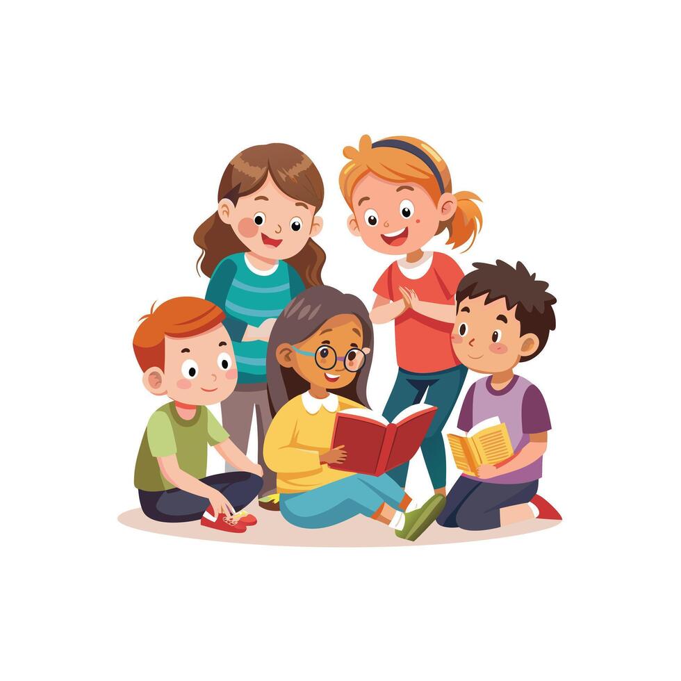Kids moments illustration concept vector
