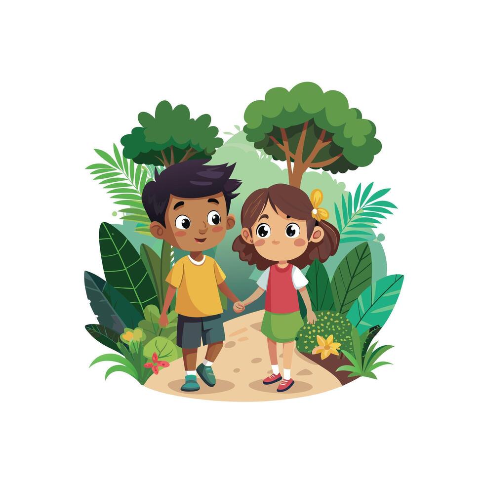 Kids moments illustration concept vector