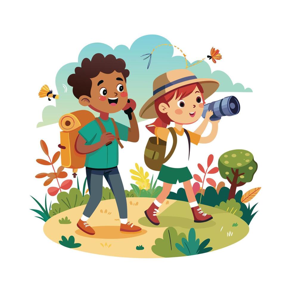 Kids moments illustration concept vector