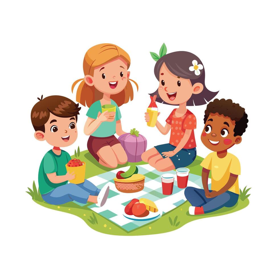 Kids moments illustration concept vector