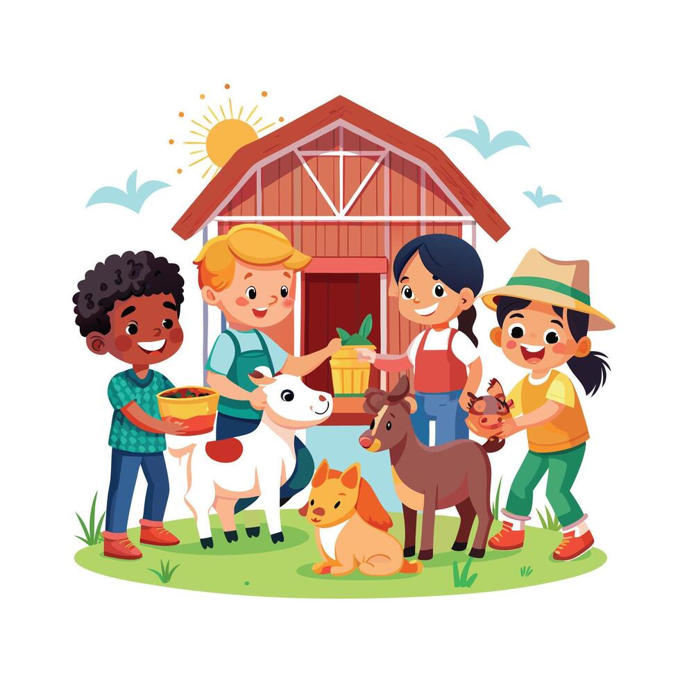 Kids moments illustration concept vector