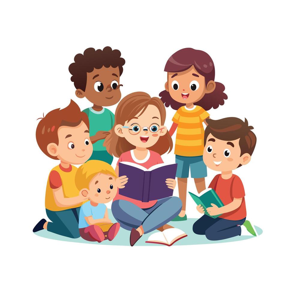 Kids moments illustration concept vector