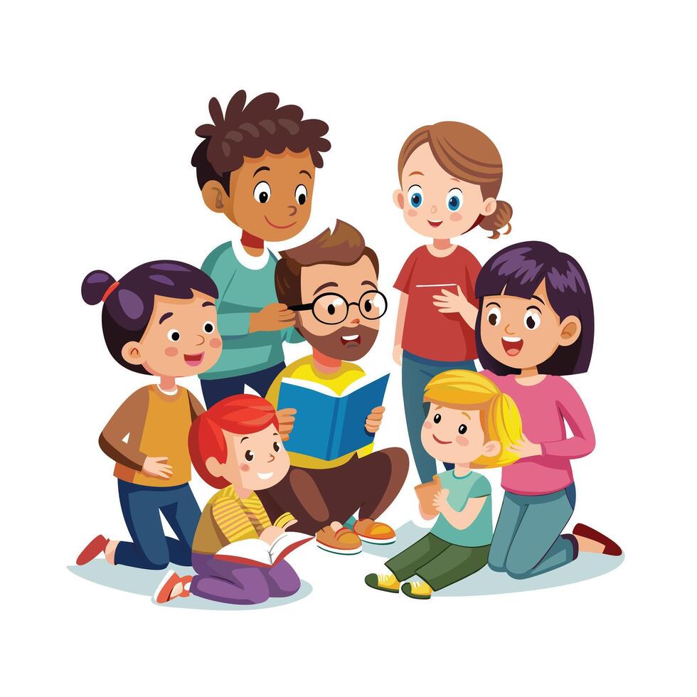 Kids moments illustration concept vector