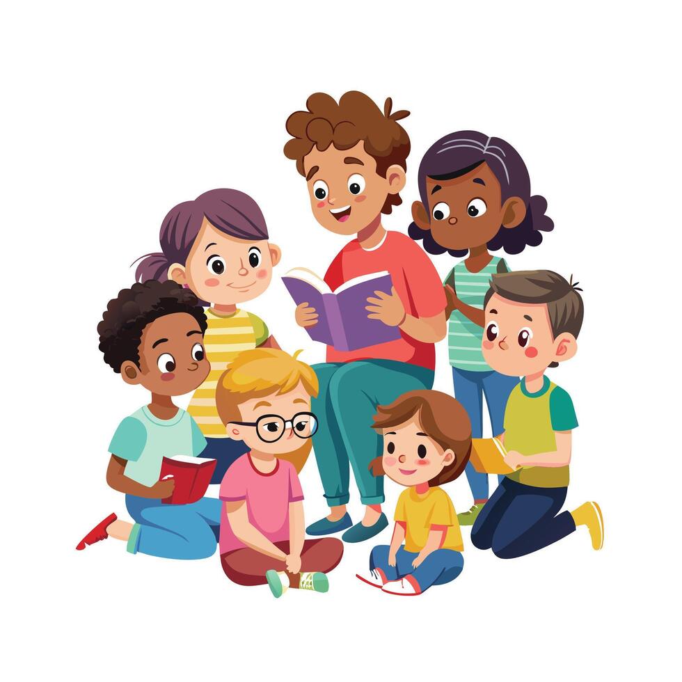 Kids moments illustration concept vector