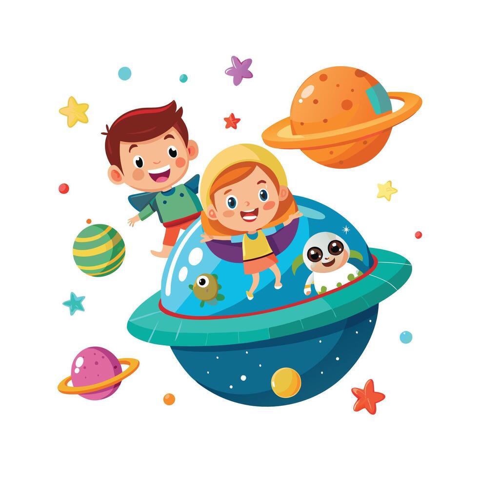Kids moments illustration concept vector