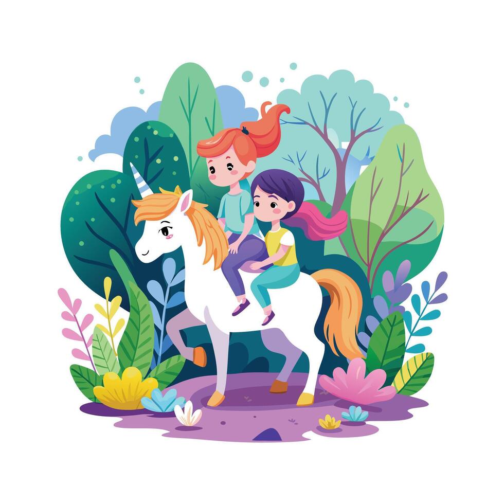 Kids moments illustration concept vector