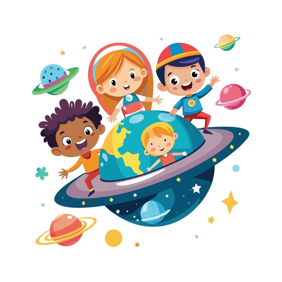 Kids moments illustration concept vector