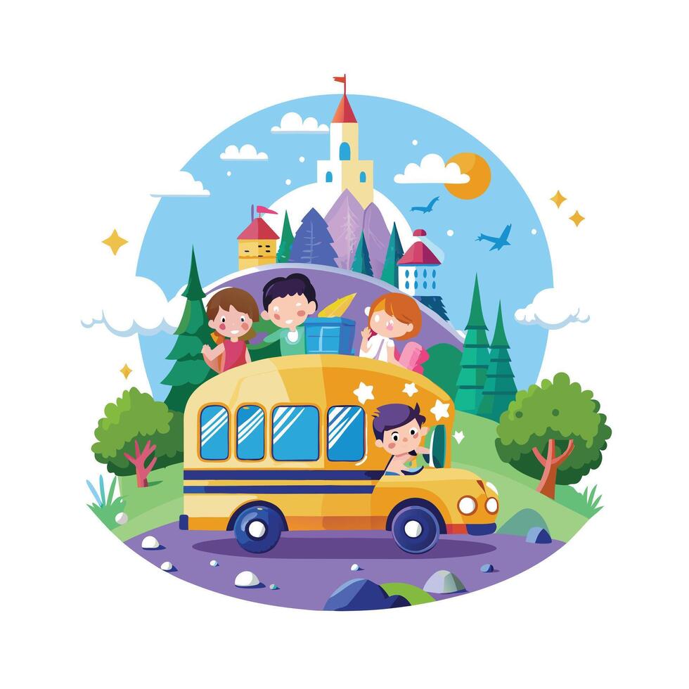 Kids moments illustration concept vector