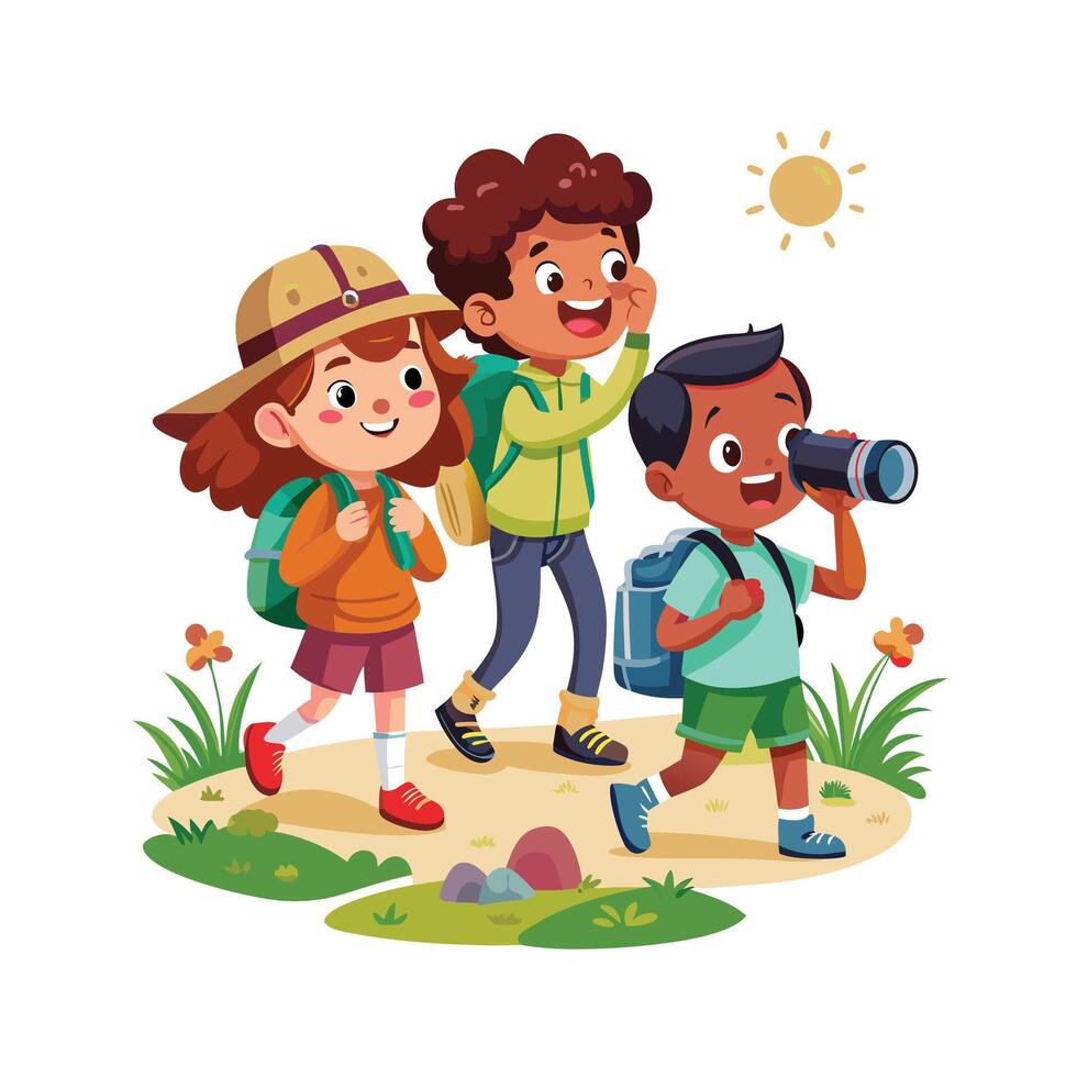 Kids moments illustration concept vector
