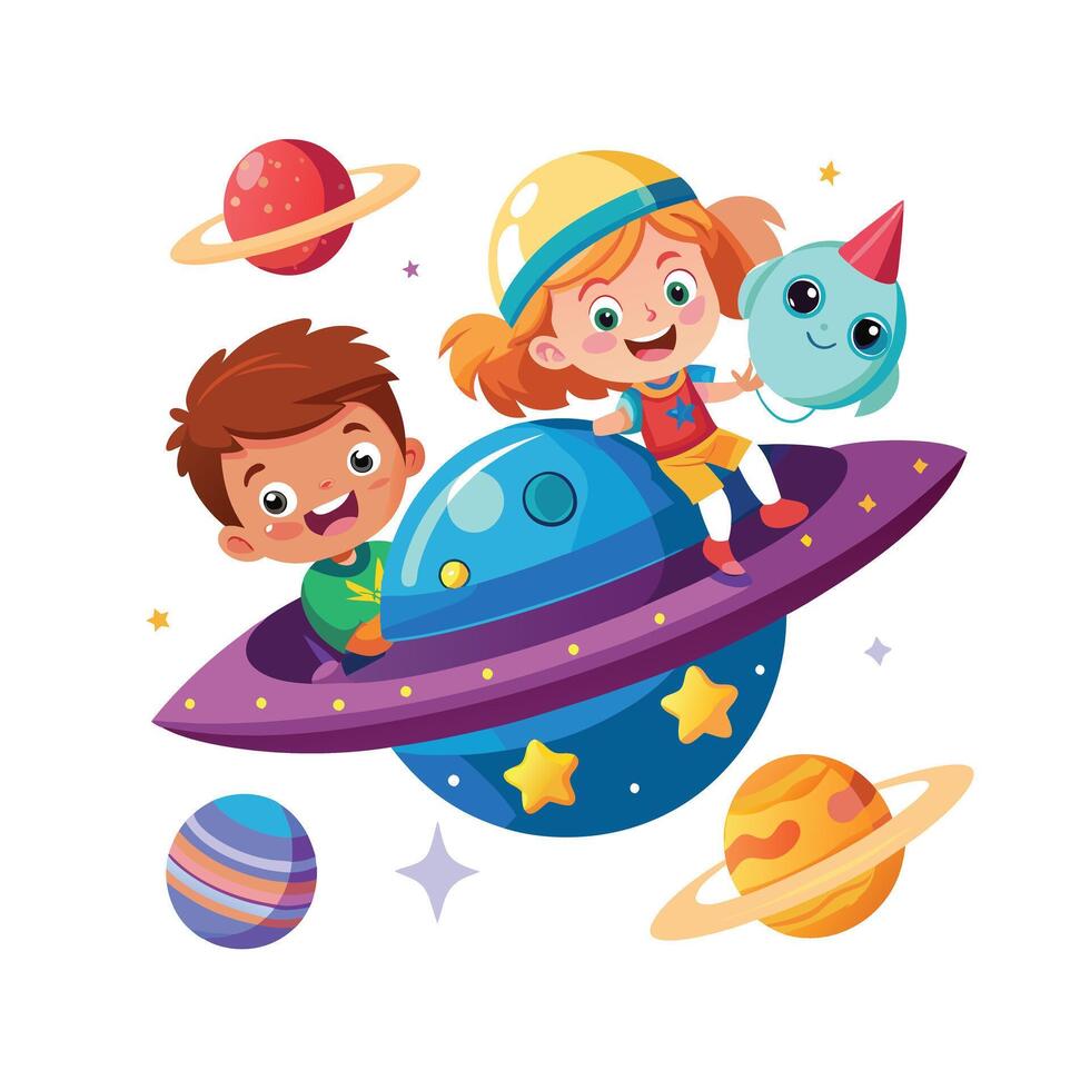Kids moments illustration concept vector