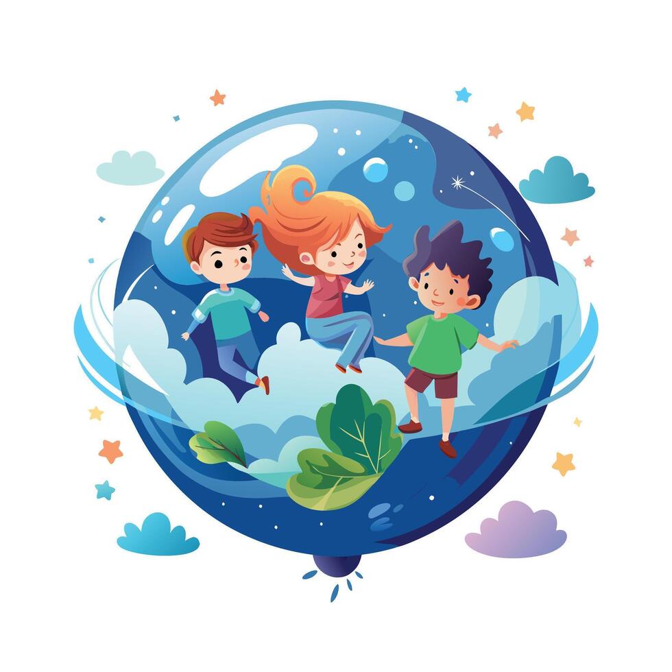 Kids moments illustration concept vector