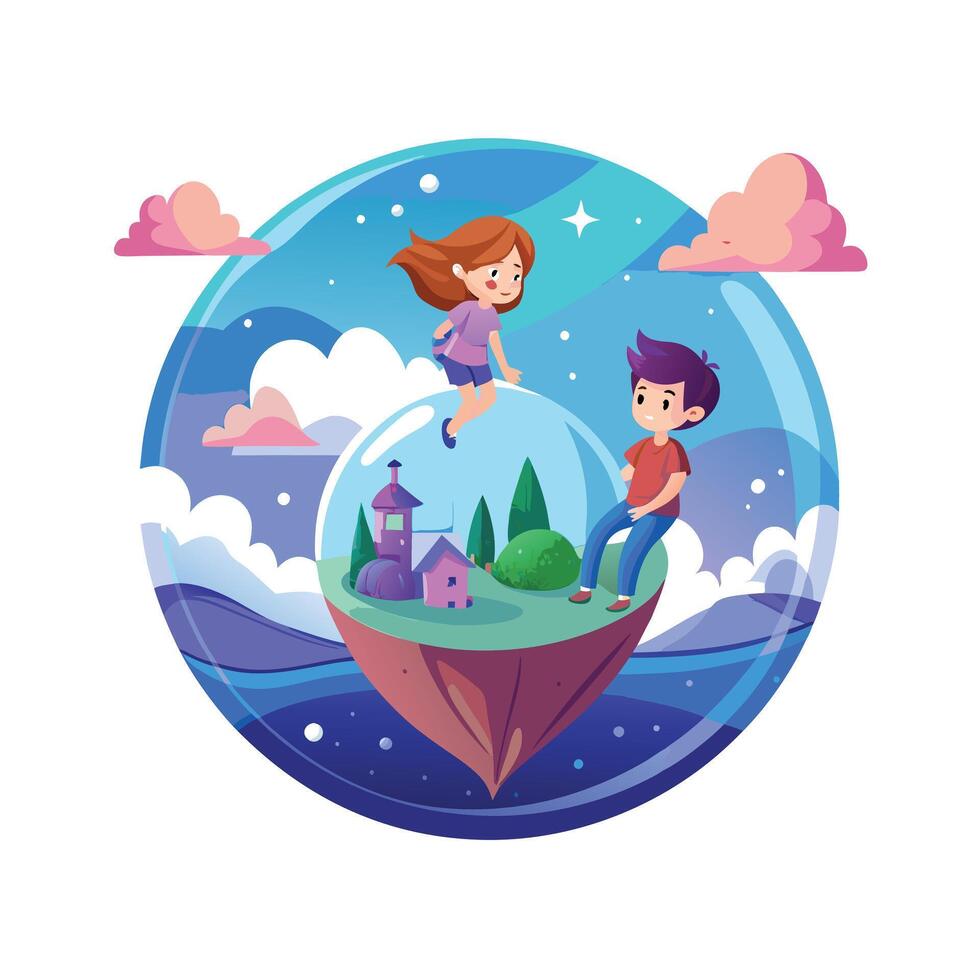 Kids moments illustration concept vector