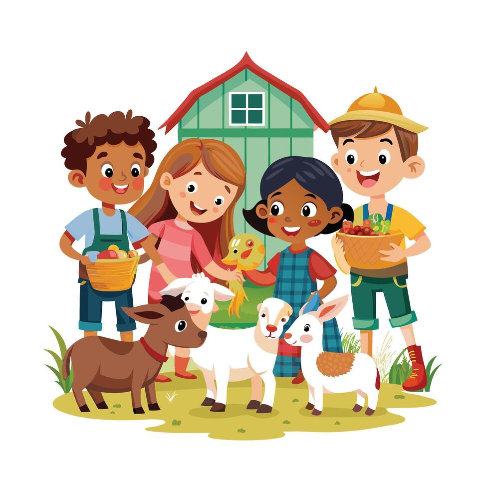 Kids moments illustration concept vector