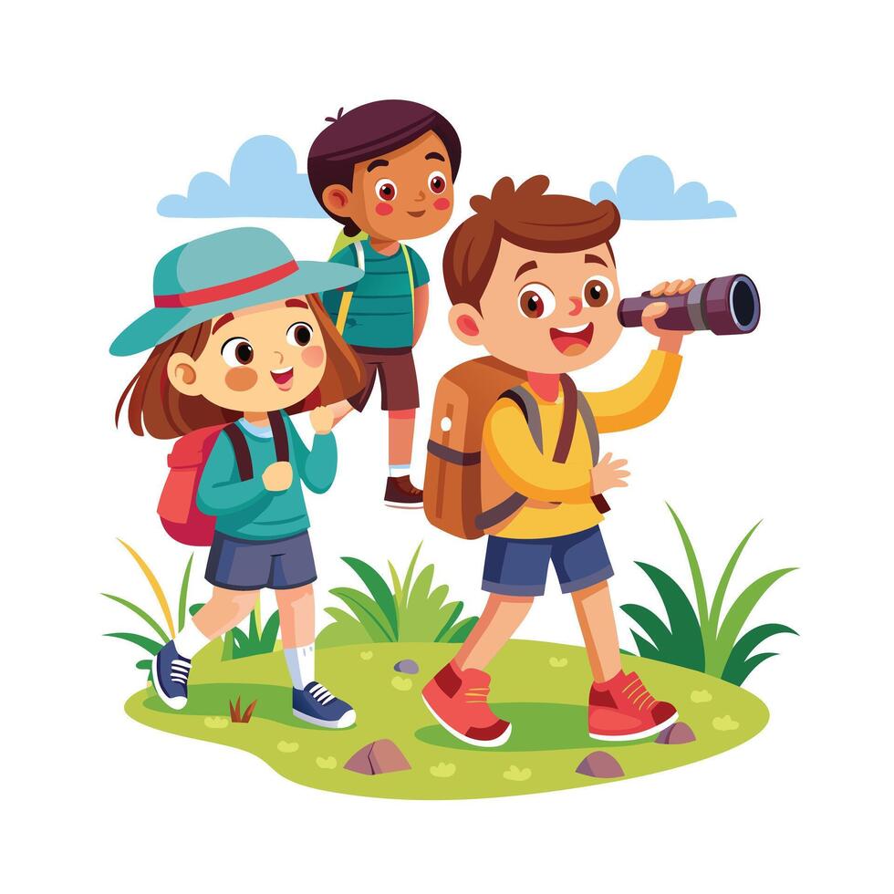 Kids moments illustration concept vector