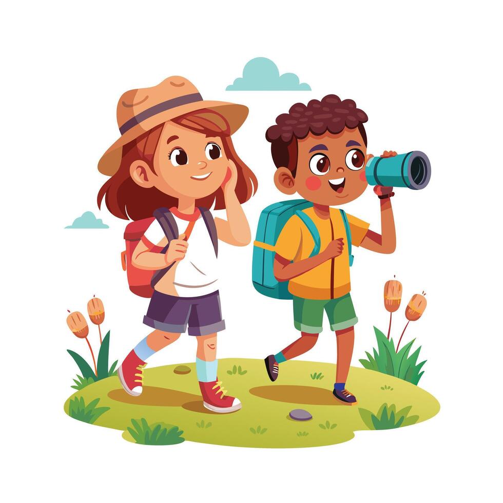 Kids moments illustration concept vector