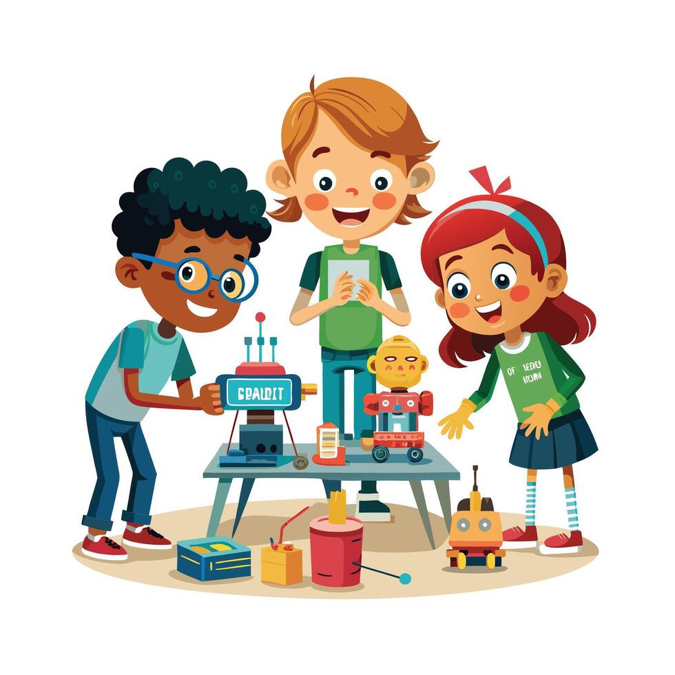 Kids moments illustration concept vector