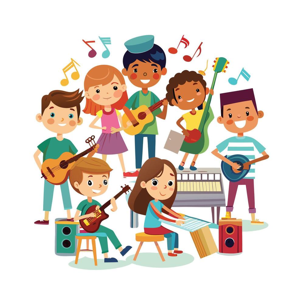 Kids moments illustration concept vector