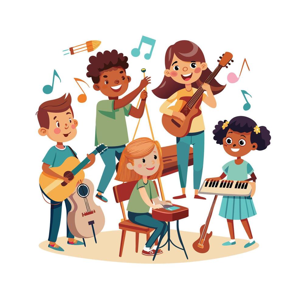 Kids moments illustration concept vector