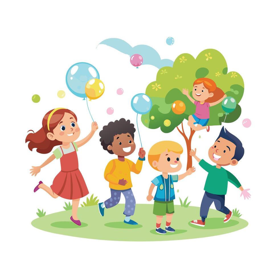 Kids moments illustration concept vector