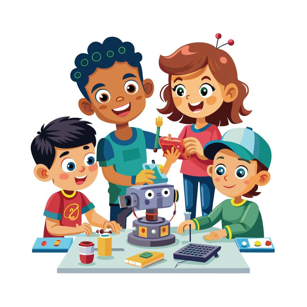Kids moments illustration concept vector