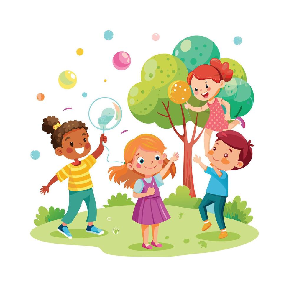 Kids moments illustration concept vector