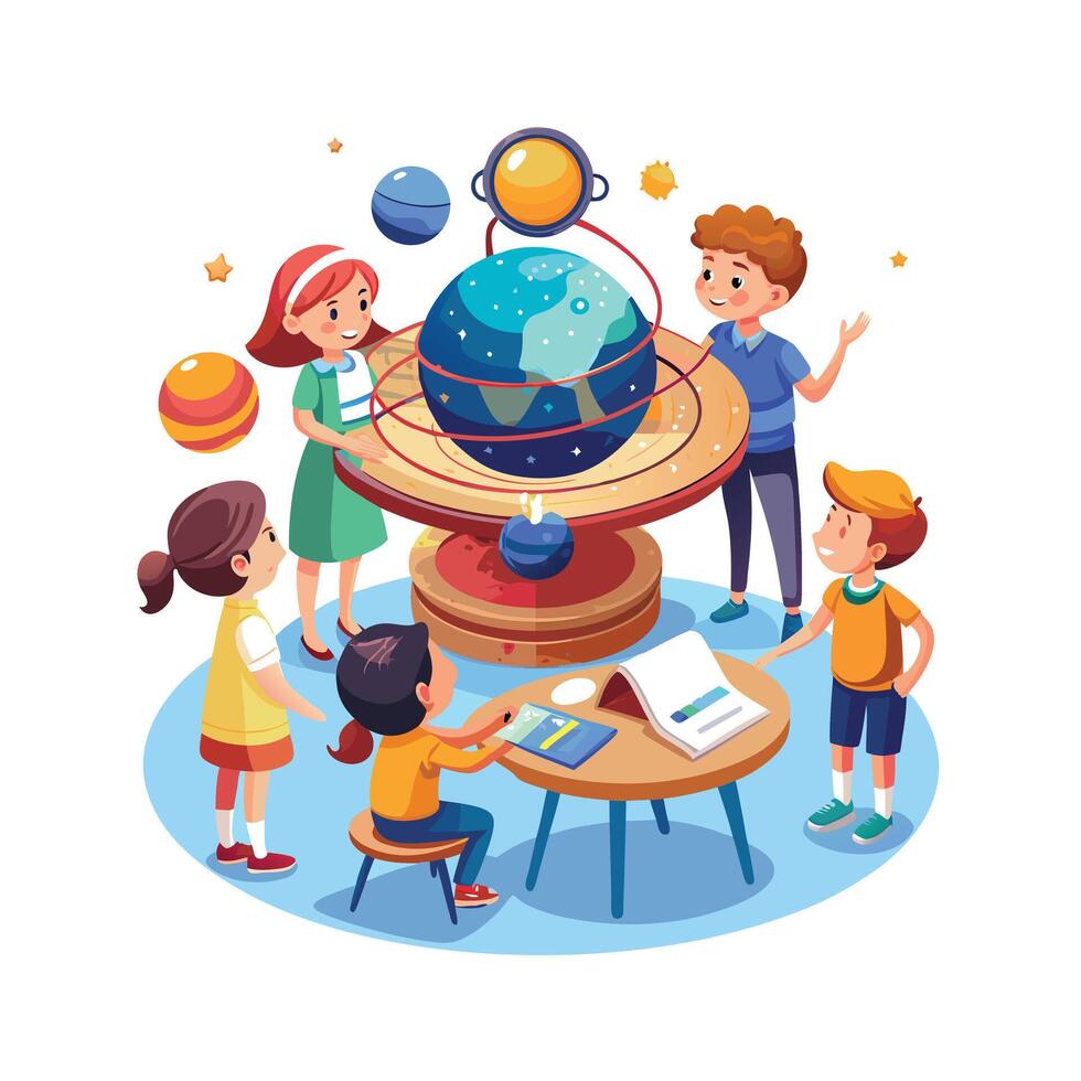Kids moments illustration concept vector