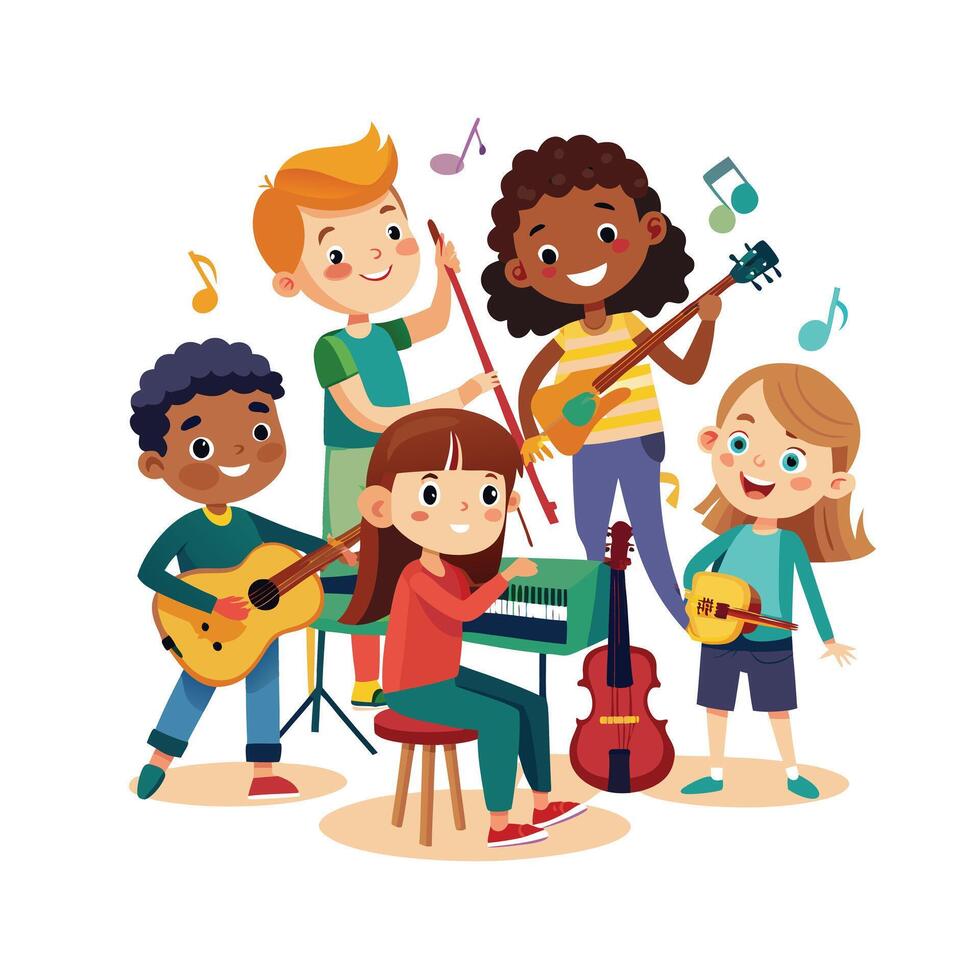 Kids moments illustration concept vector
