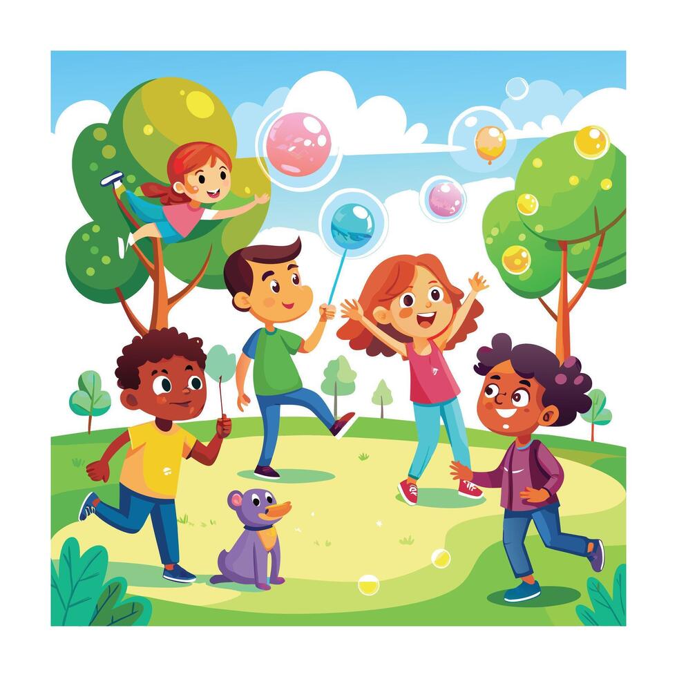 Kids moments illustration concept vector