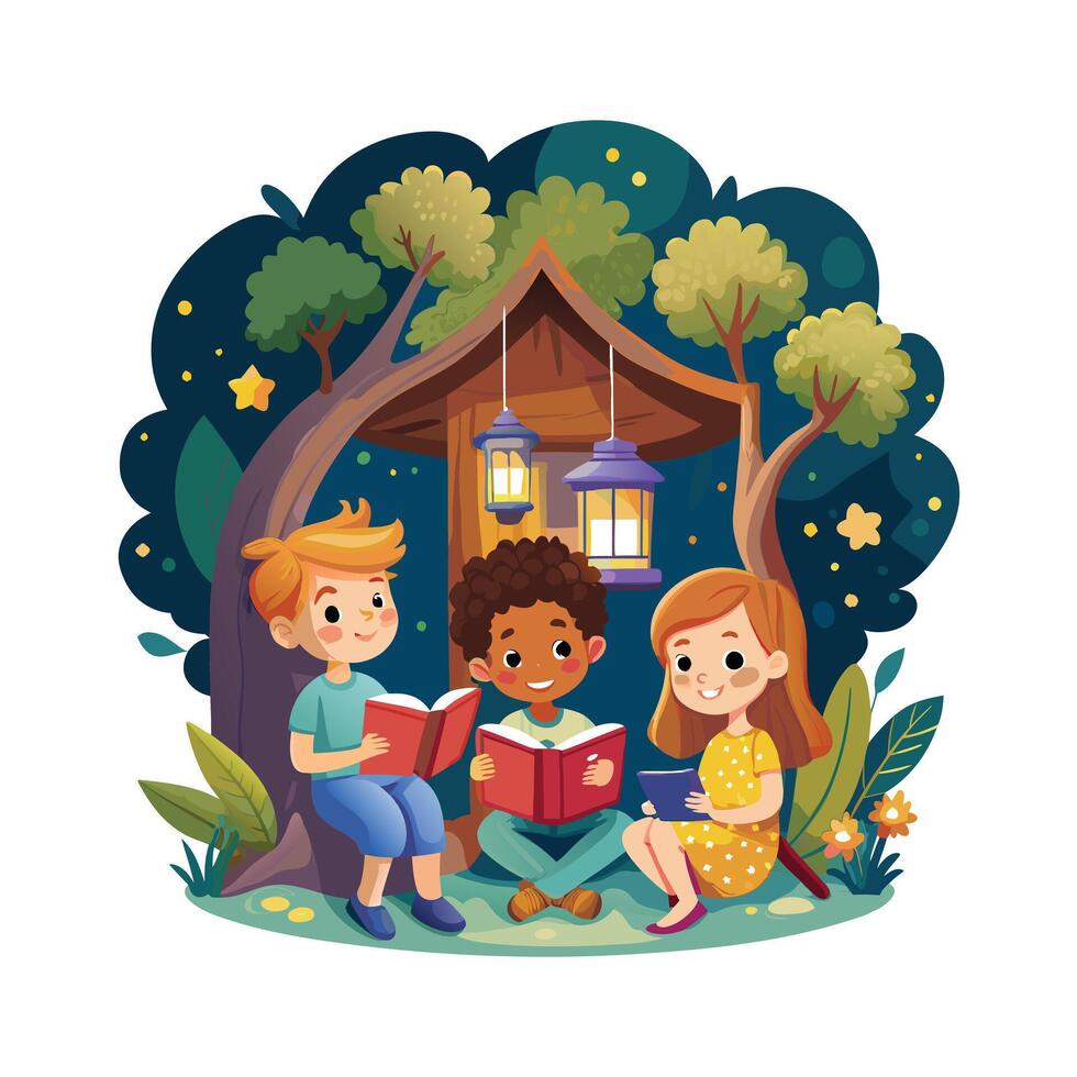 Kids moments illustration concept vector