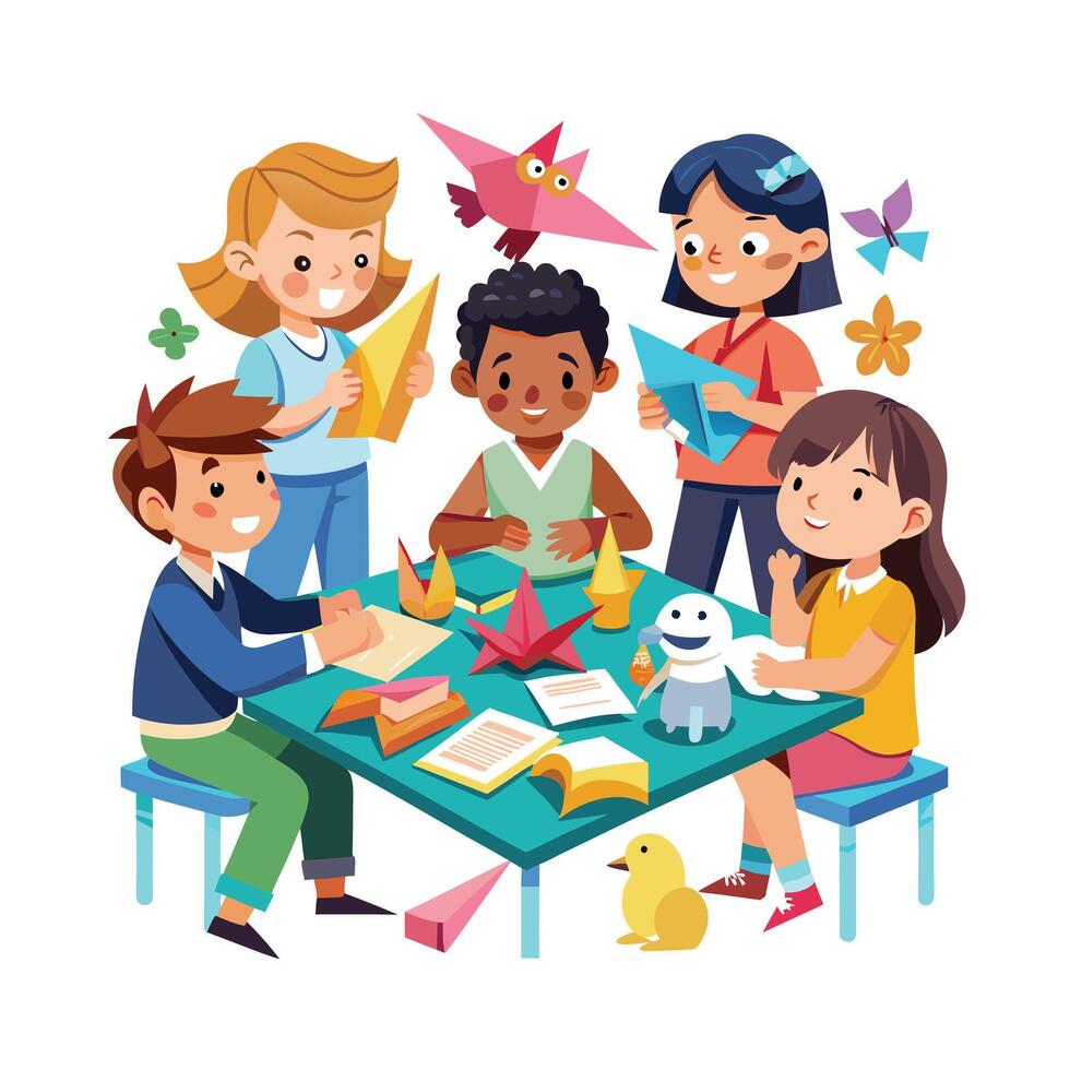 Kids moments illustration concept vector