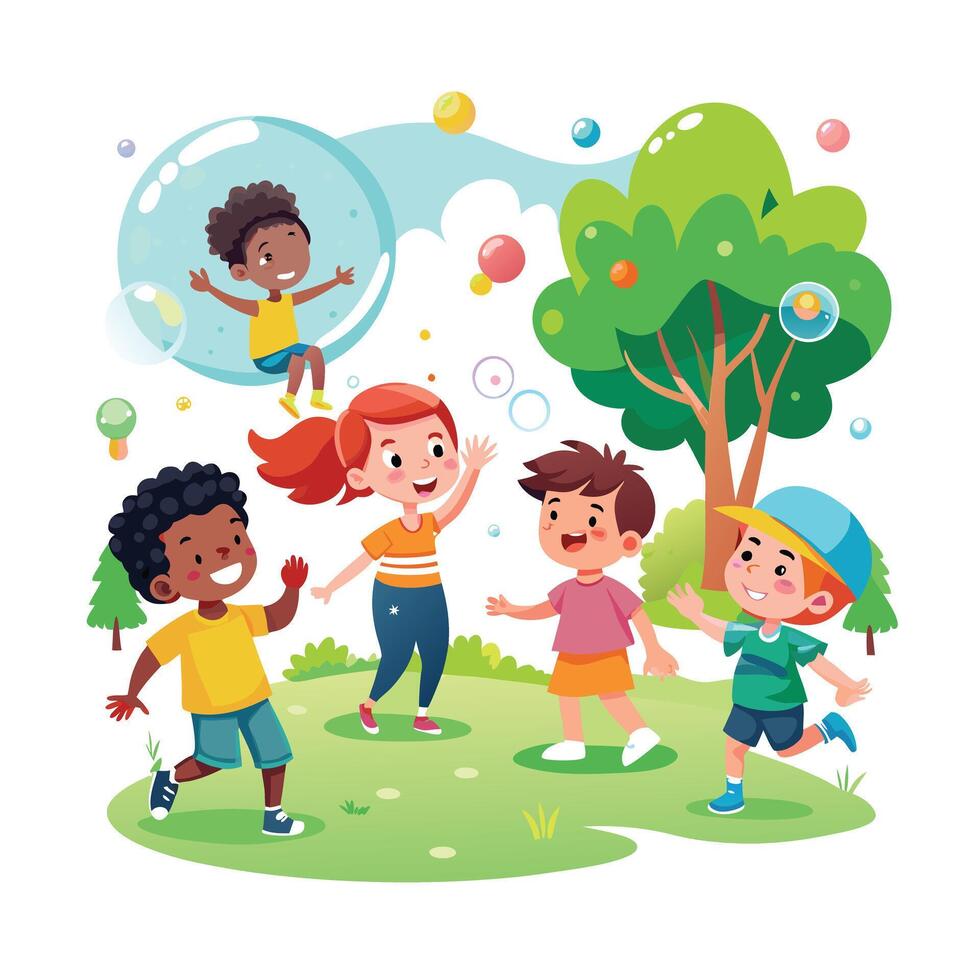 Kids moments illustration concept vector