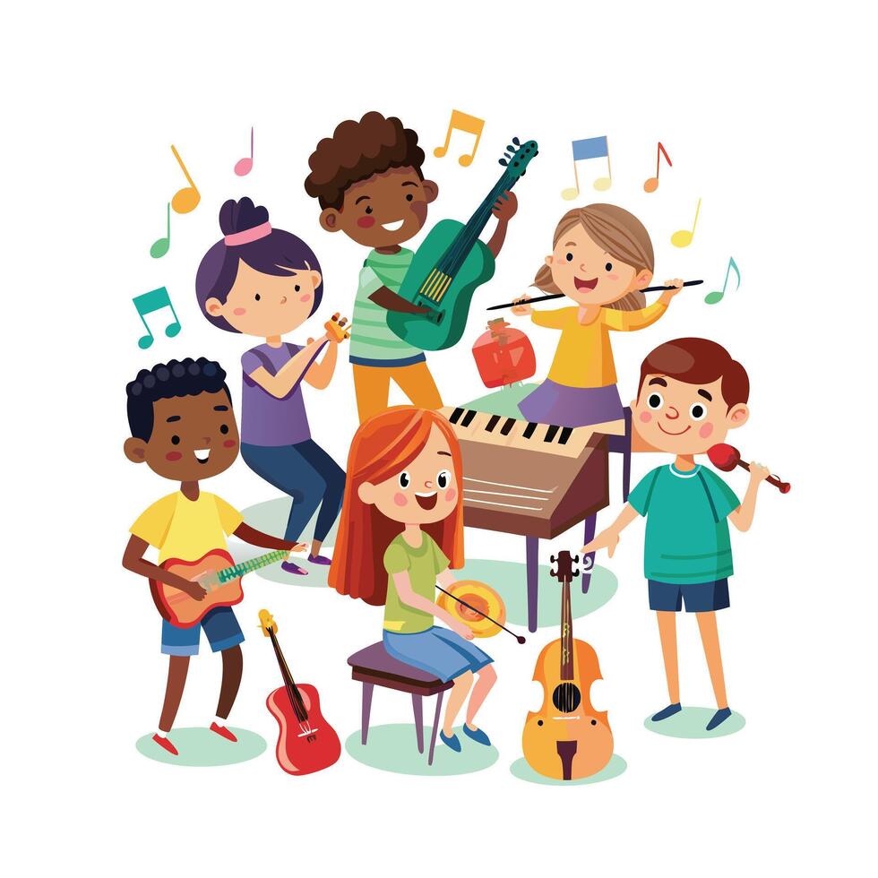 Kids moments illustration concept vector