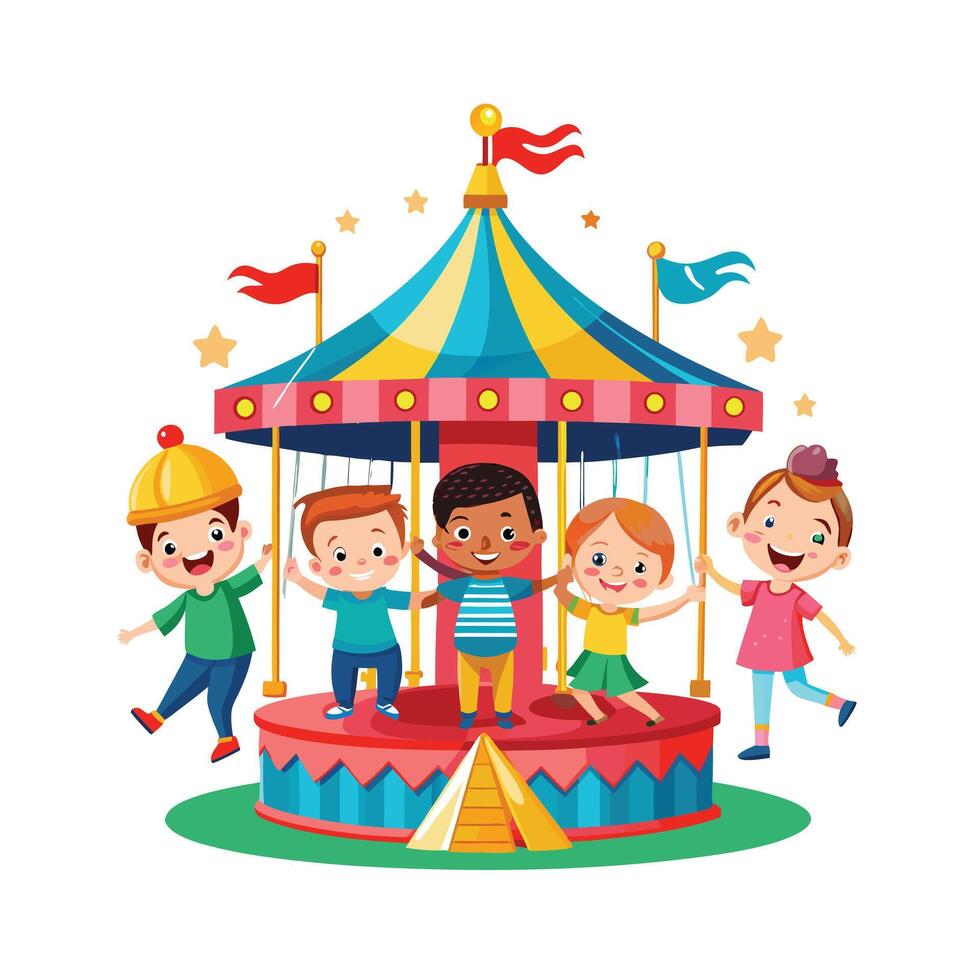 Kids moments illustration concept vector