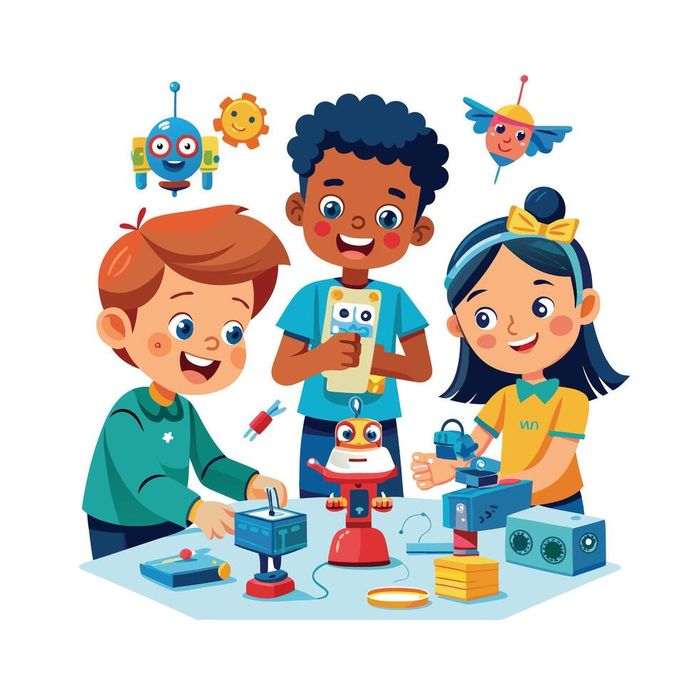 Kids moments illustration concept vector