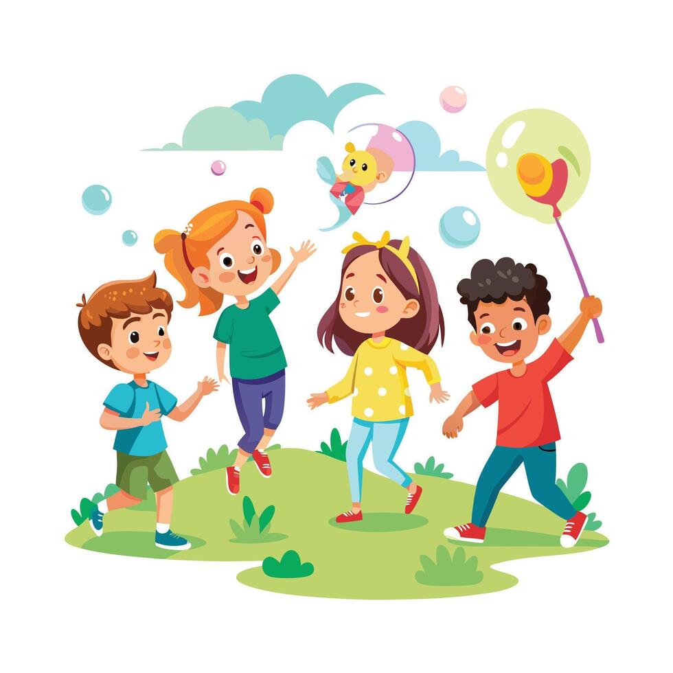 Kids moments illustration concept vector
