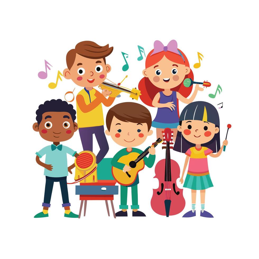 Kids moments illustration concept vector