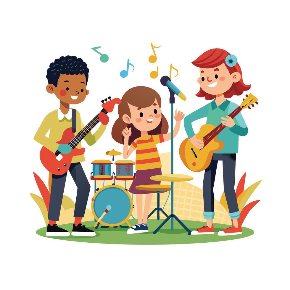 Kids moments illustration concept vector