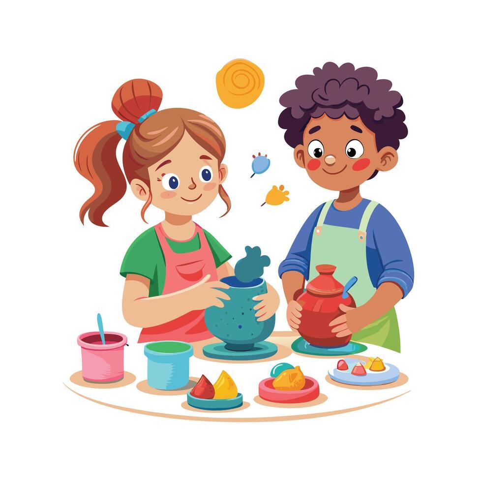 Kids moments illustration concept vector