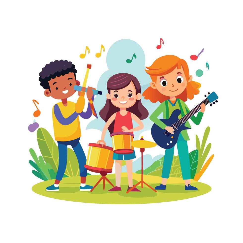 Kids moments illustration concept vector