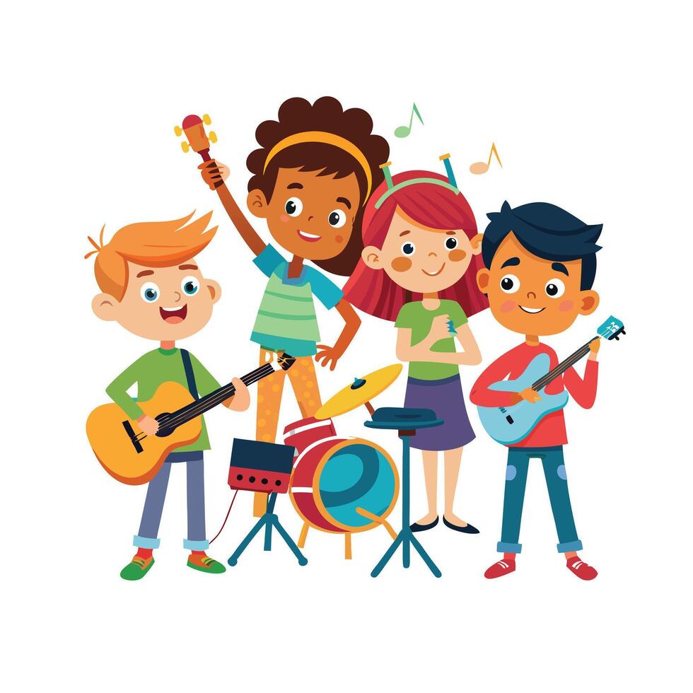 Kids moments illustration concept vector