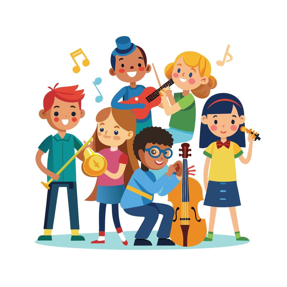 Kids moments illustration concept vector