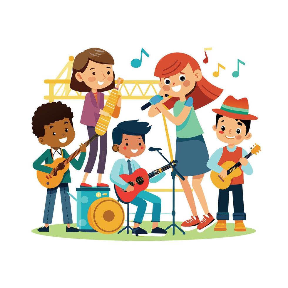 Kids moments illustration concept vector