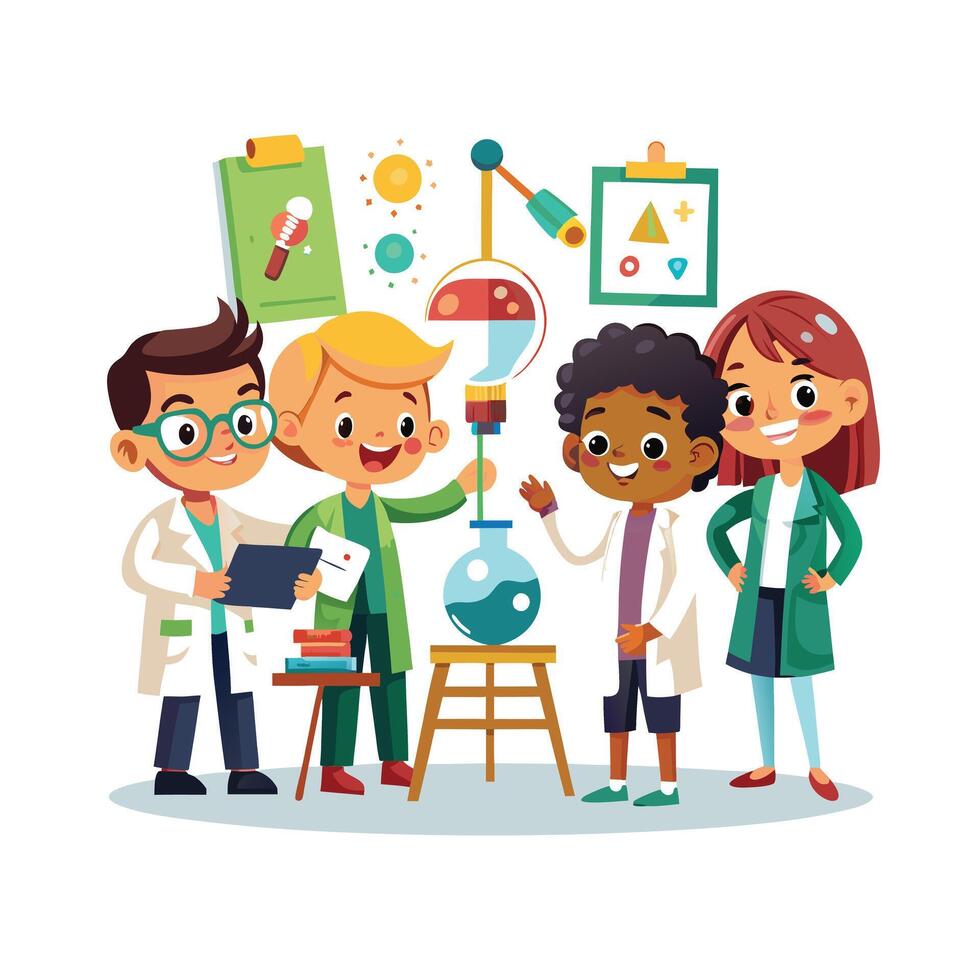 Kids moments illustration concept vector