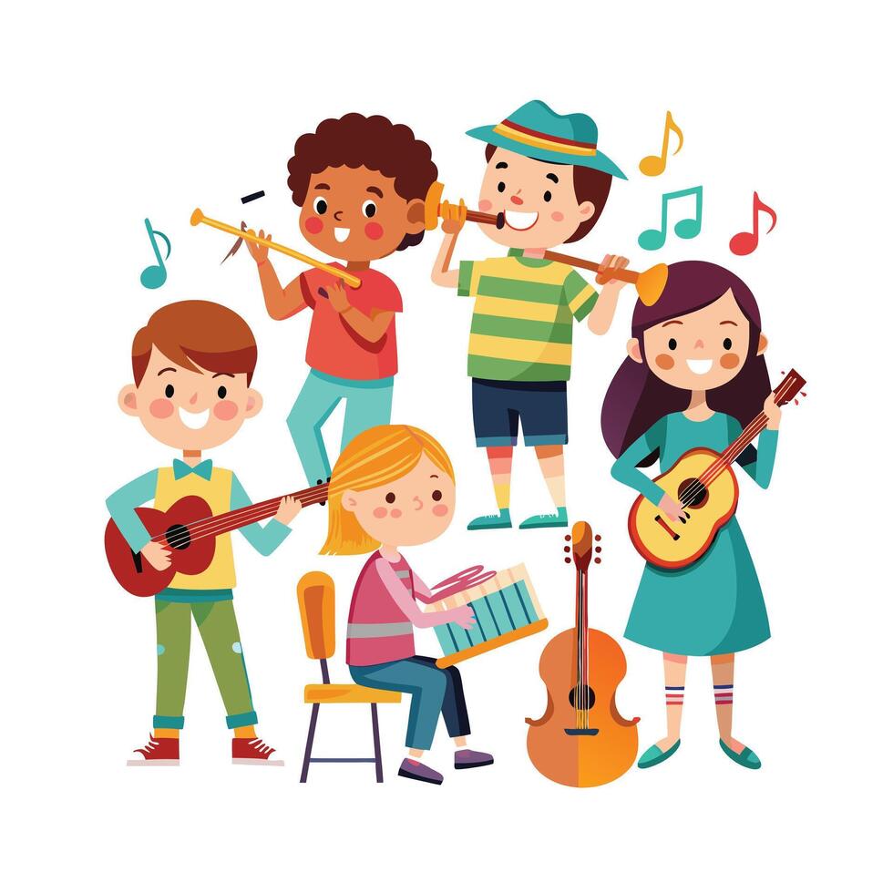 Kids moments illustration concept vector