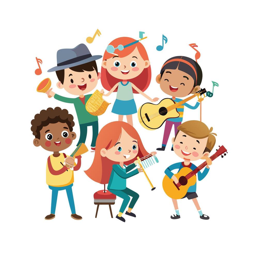 Kids moments illustration concept vector