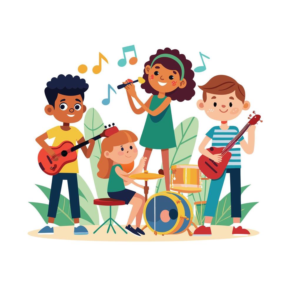 Kids moments illustration concept vector