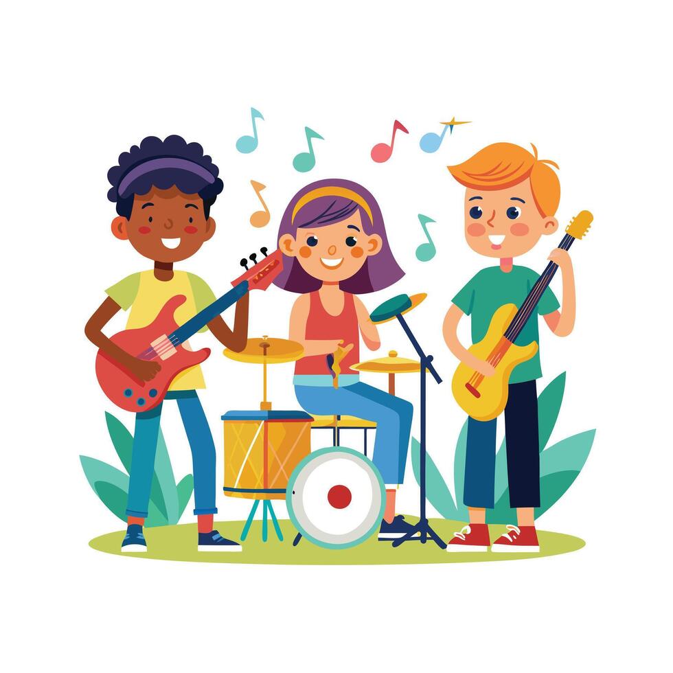 Kids moments illustration concept vector