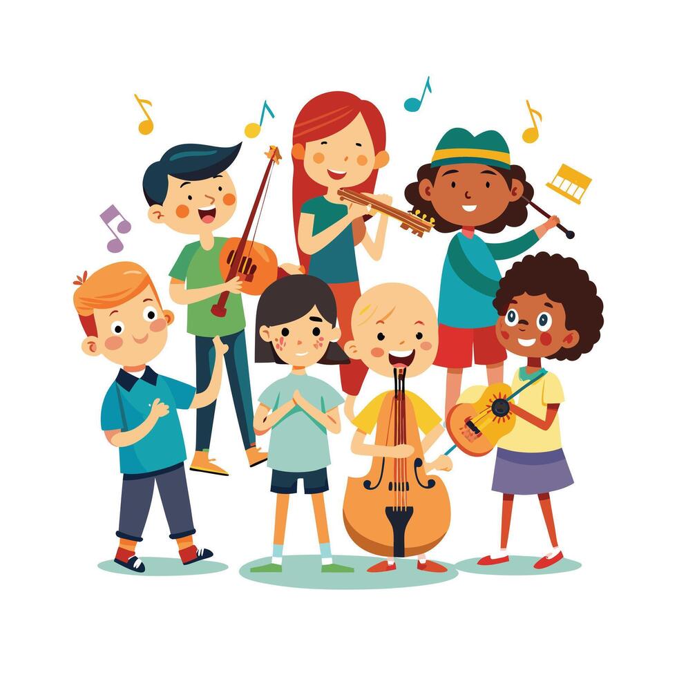 Kids moments illustration concept vector