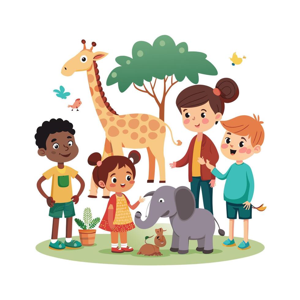 Kids moments illustration concept vector